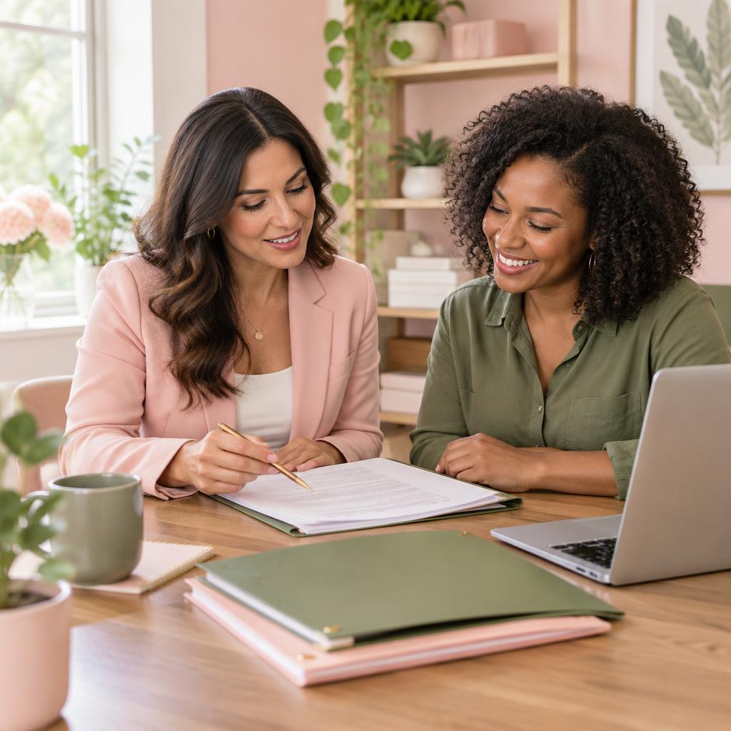 Advisor helping a business owner with LLC formation documents
